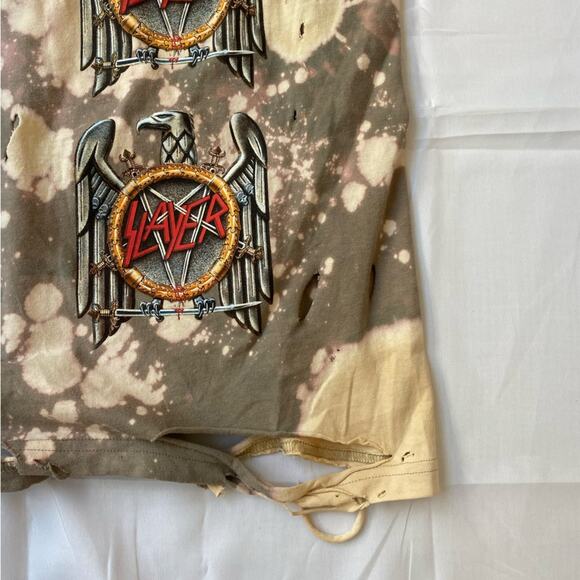 Supreme x Slayer collab distressed oversized t shirt authentic supreme - Picture 2 of 12